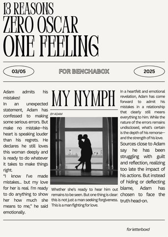 Poster of 13 Reasons, Zero Oscar, One Feeling (A Short Film You'll Never See)