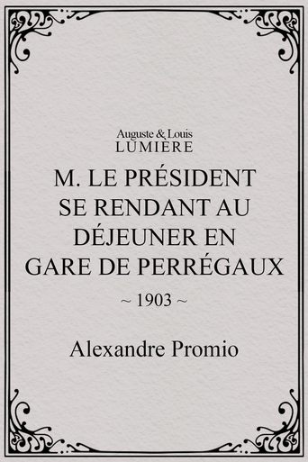 Poster of M. le président se rend au déjeuner en gare de Perrégaux