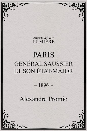 Poster of Paris : général Saussier et son état-major