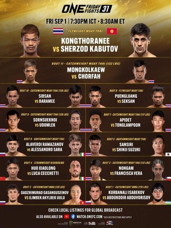 Poster of ONE Friday Fights 31: Kongthoranee vs. Kabutov