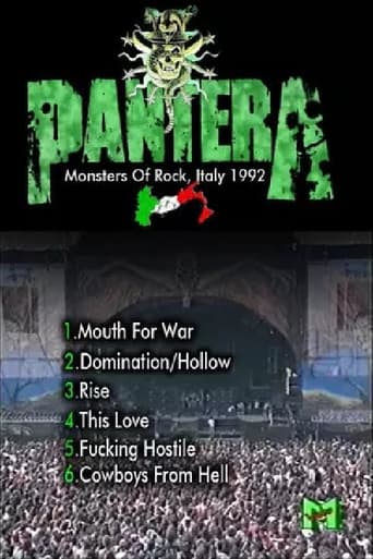 Poster of Pantera: [1992] Monsters of Rock Italy