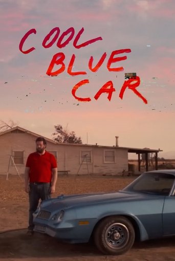 Poster of Cool Blue Car