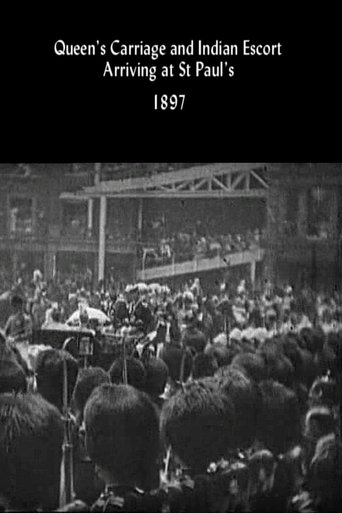 Poster of Queen's Carriage and Indian Escort Arriving at St. Paul's