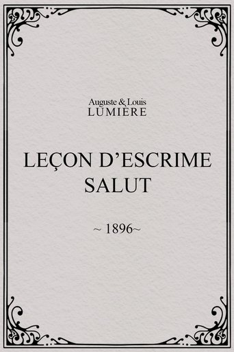 Poster of Leçon d’escrime : salut