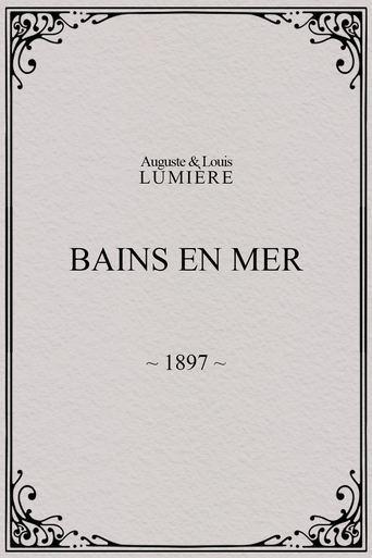 Poster of Bains en mer