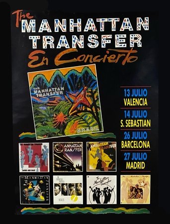 Poster of The Manhattan Transfer · Velòdrom d'Horta (Barcelona, 1989)