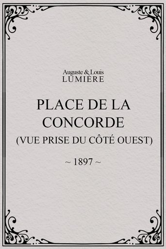 Poster of Place de la Concorde (vue prise du côté ouest)