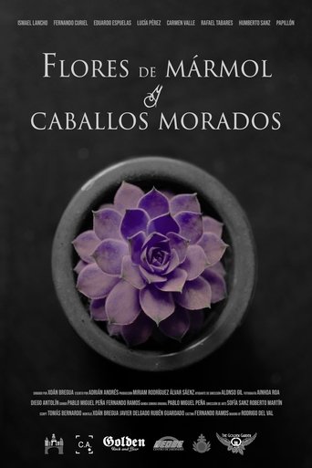 Poster of Flores de mármol y caballos morados