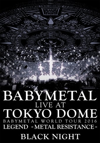 Poster of BABYMETAL Live at Tokyo Dome - WORLD TOUR 2016 - LEGEND - METAL RESISTANCE - Black Night