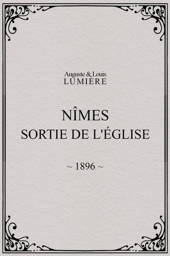 Poster of Nîmes, sortie de l'église