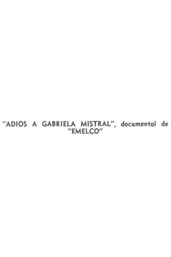 Poster of Farewell to Gabriela Mistral