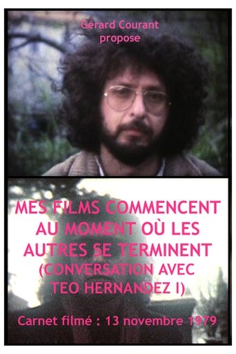Poster of Mes films commencent au moment où les autres se terminent (Conversation avec Teo Hernandez I)