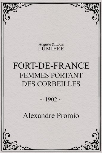 Poster of Fort-de-France : femmes portant des corbeilles