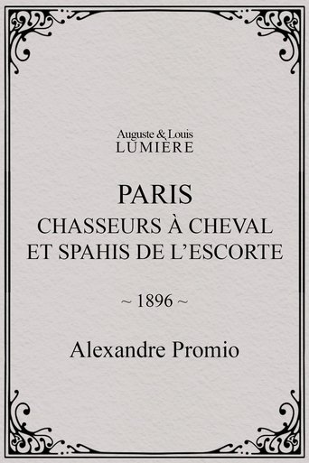 Poster of Paris : chasseurs à cheval et spahis de l’escorte