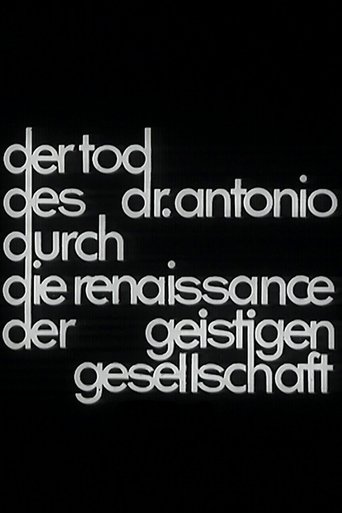 Poster of Der Tod des Dr. Antonio durch die Renaissance der geistigen Gesellschaft