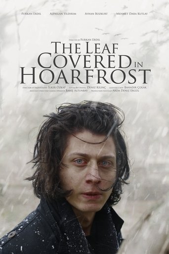 Poster of The Leaf Covered in Hoarfrost