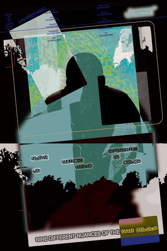 Poster of Nine Different Nuances of the Same Colour