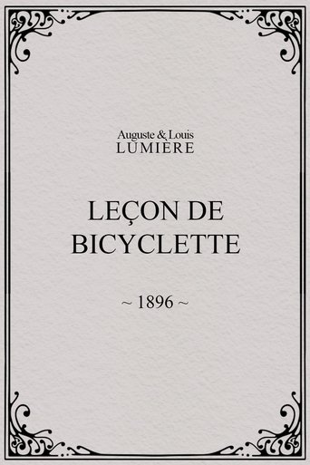 Poster of Leçon de bicyclette