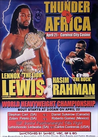 Poster of Lennox Lewis vs. Hasim Rahman