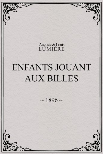 Poster of Enfants jouant aux billes