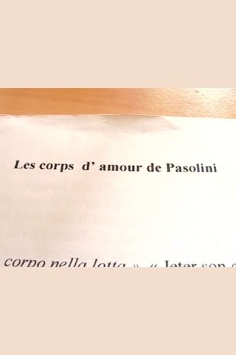Poster of Les corps d'amour de Pasolini