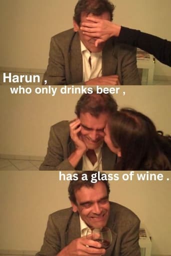 Poster of Harun, who only drinks beer, has a glass of wine (2011).