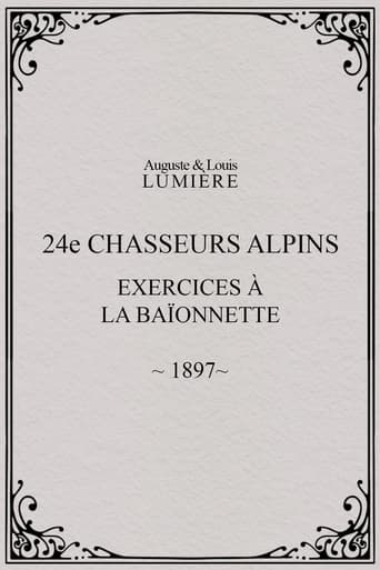 Poster of 24ème chasseurs alpins : exercices à la baïonnette