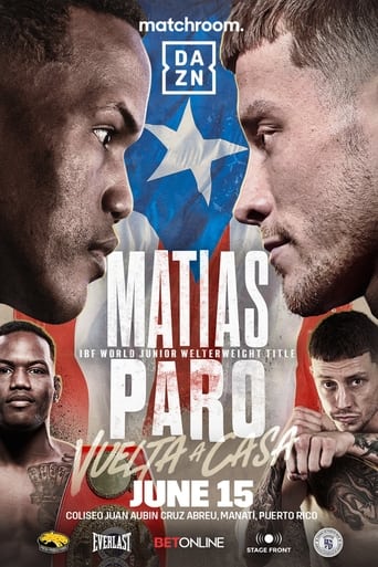 Poster of Subriel Matias vs. Liam Paro