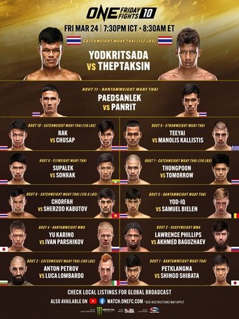 Poster of ONE Friday Fights 10: Yodkrisada vs. Thepthaksin