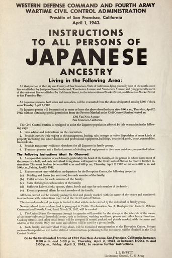 Poster of Japanese Relocation
