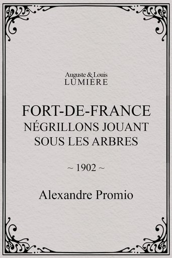 Poster of Fort-de-France : négrillons jouant sous les arbres