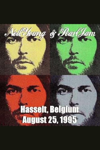Poster of Neil Young with Pearl Jam - Live at Hasselt Belgium