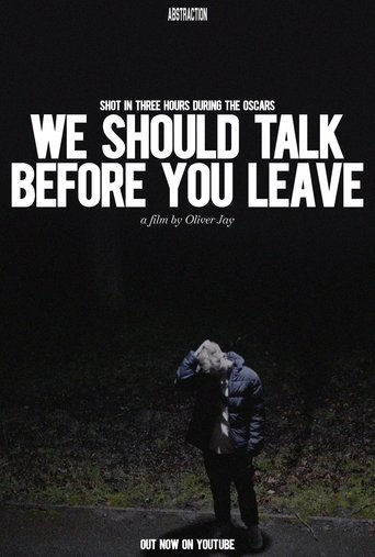 Poster of We Should Talk Before You Leave
