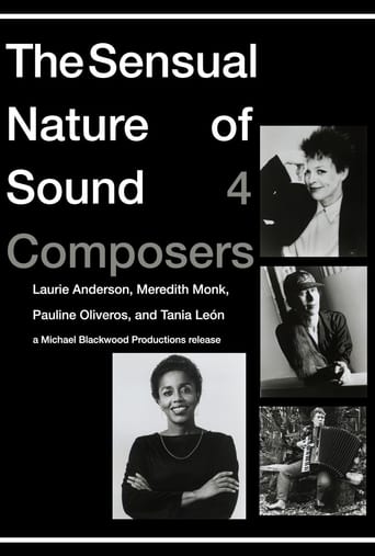 Poster of The Sensual Nature of Sound: 4 Composers Laurie Anderson, Tania Leon, Meredith Monk, Pauline Oliveros