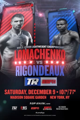 Poster of Vasyl Lomachenko vs. Guillermo Rigondeaux