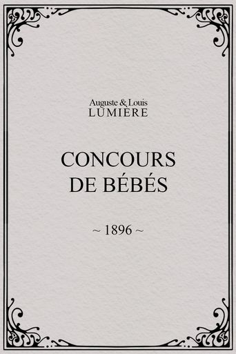 Poster of Concours de bébés