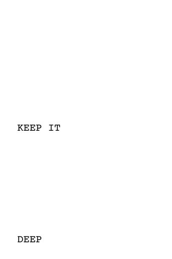 Poster of Keep It Deep