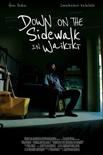 Poster of Down on the Sidewalk in Waikiki