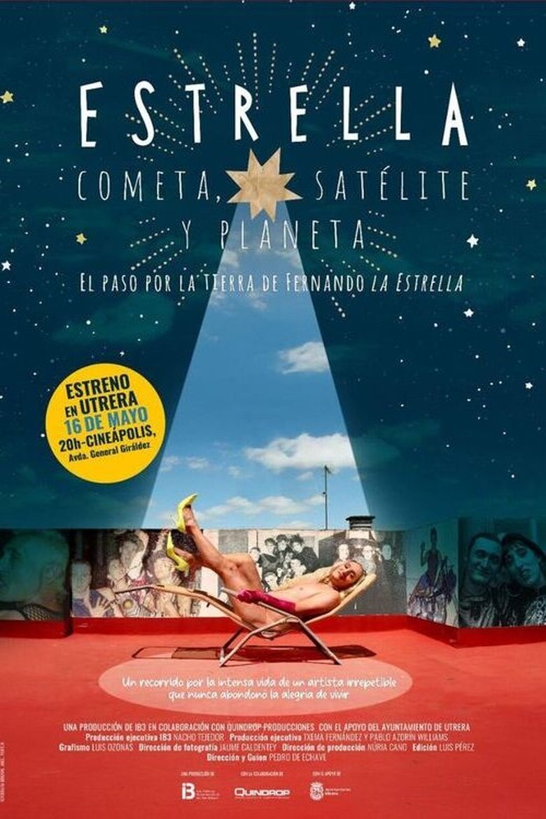Poster of Estrella, cometa, satélite y planeta