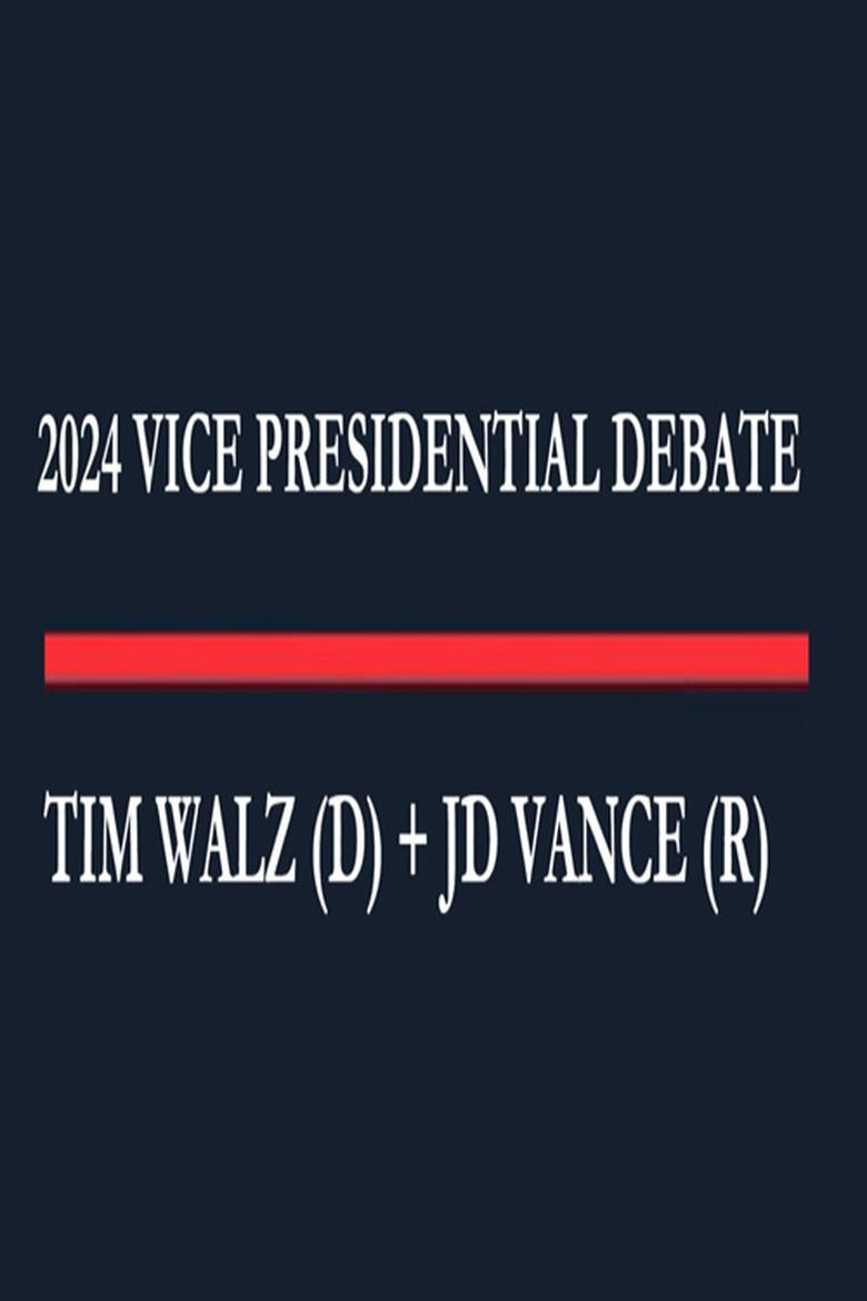 Poster of 2024 Vice Presidential Debate