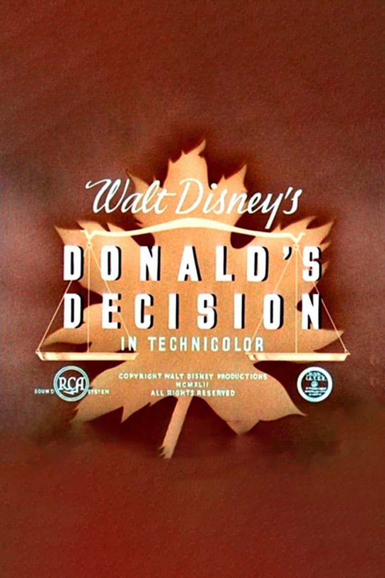 Poster of Donald's Decision