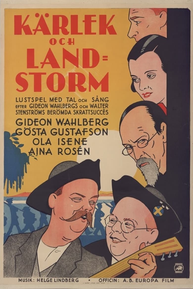 Poster of Kärlek och landstorm