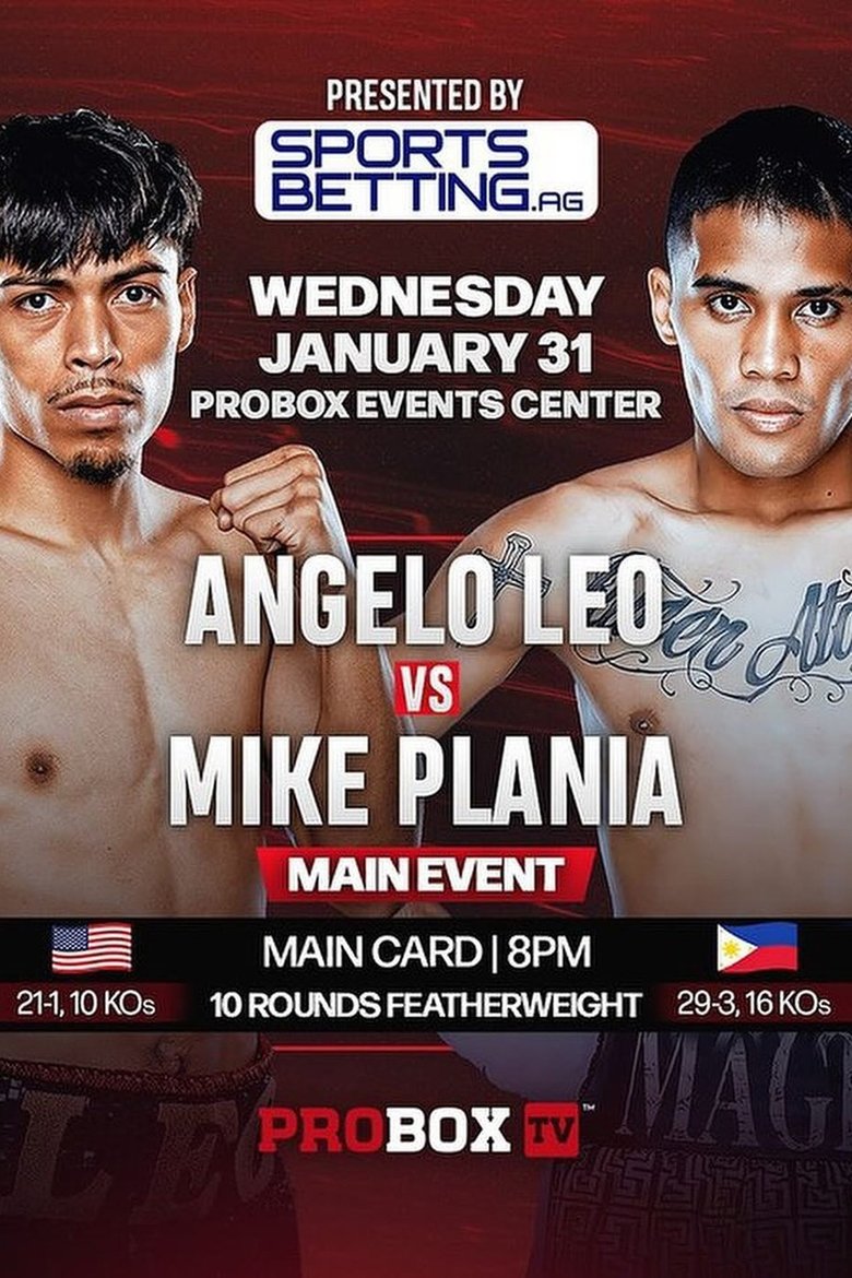 Poster of Angelo Leo vs. Mike Plania