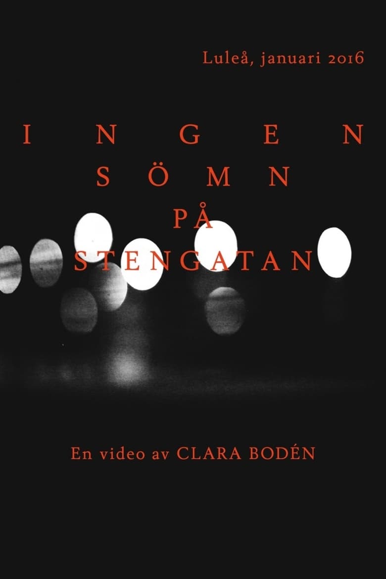 Poster of Ingen sömn på Stengatan