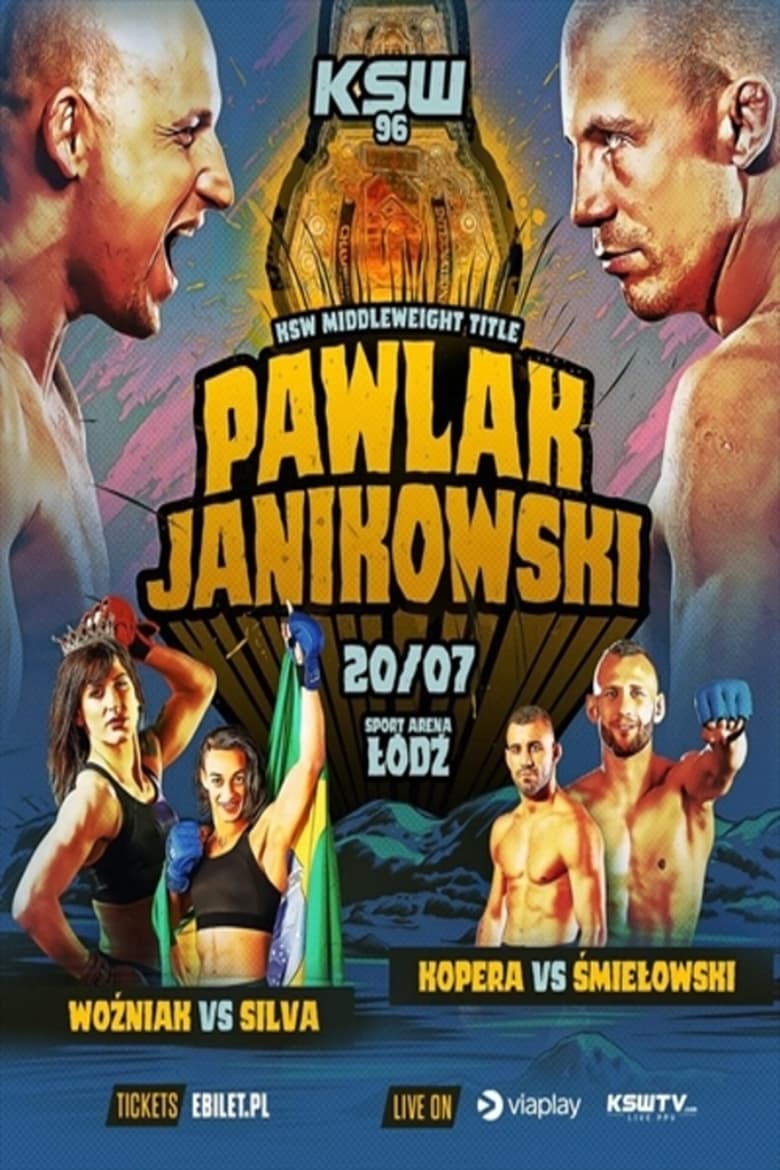 Poster of KSW 96: Pawlak vs. Janikowski