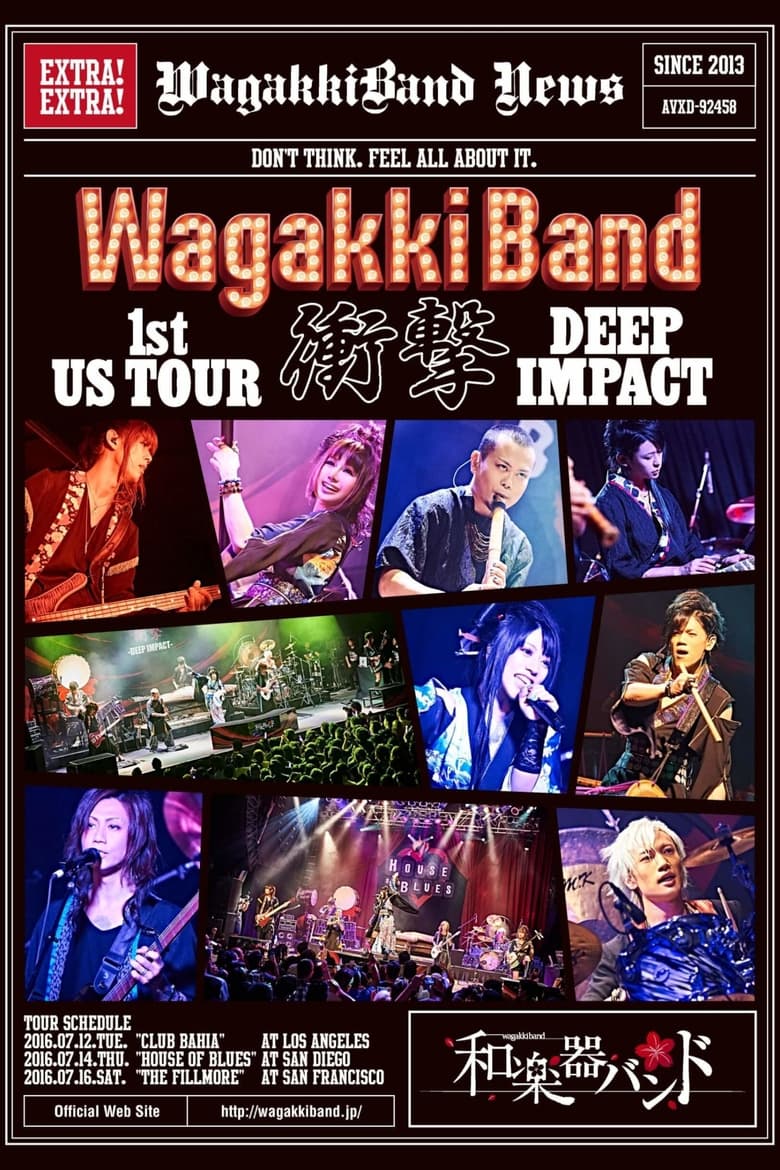 Poster of WagakkiBand 1st US Tour Shogeki -DEEP IMPACT-