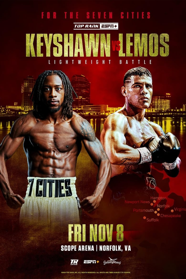 Poster of Keyshawn Davis vs. Gustavo Lemos