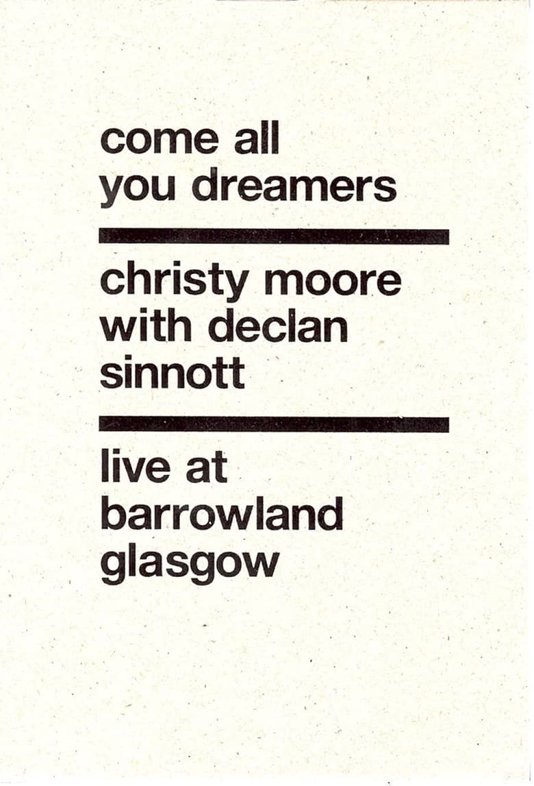 Poster of Christy Moore Live: Come All You Dreamers