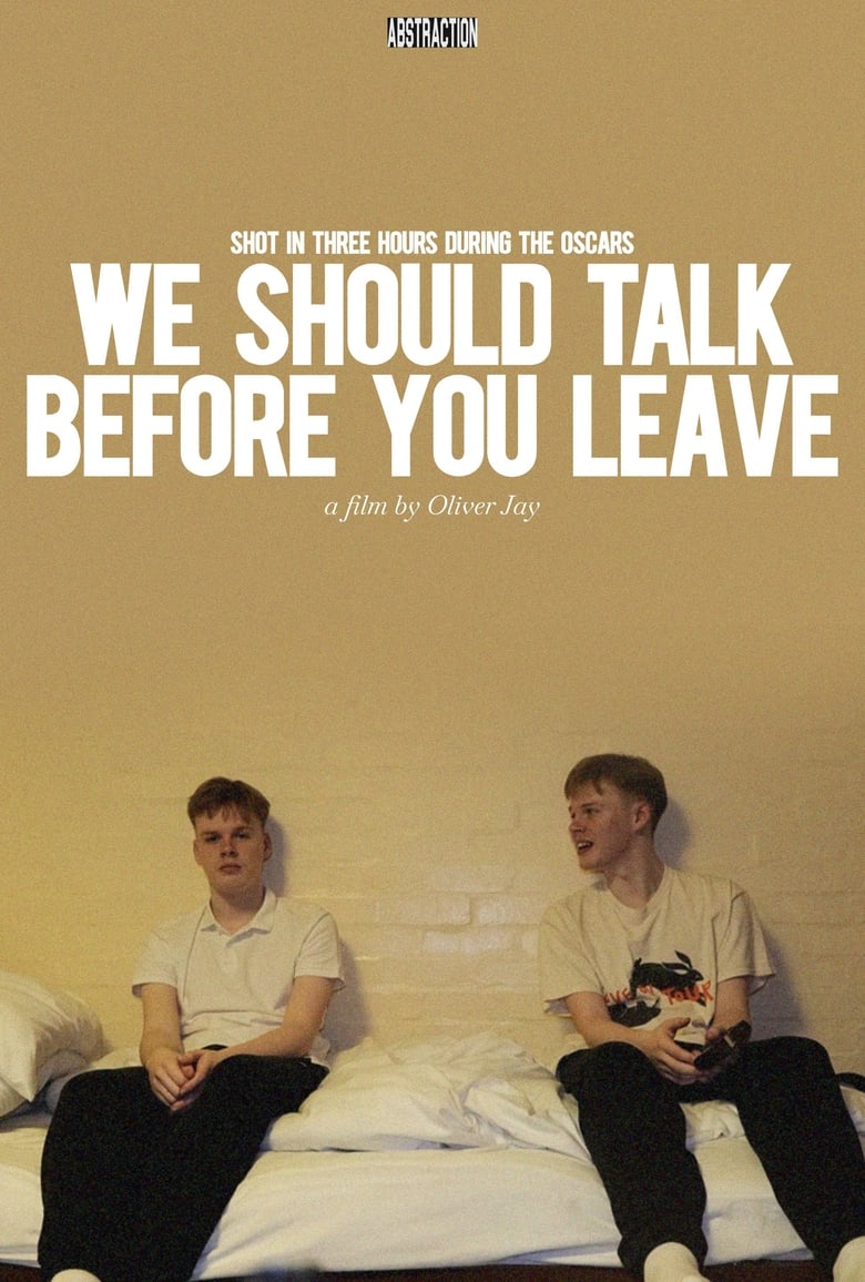 Poster of We Should Talk Before You Leave