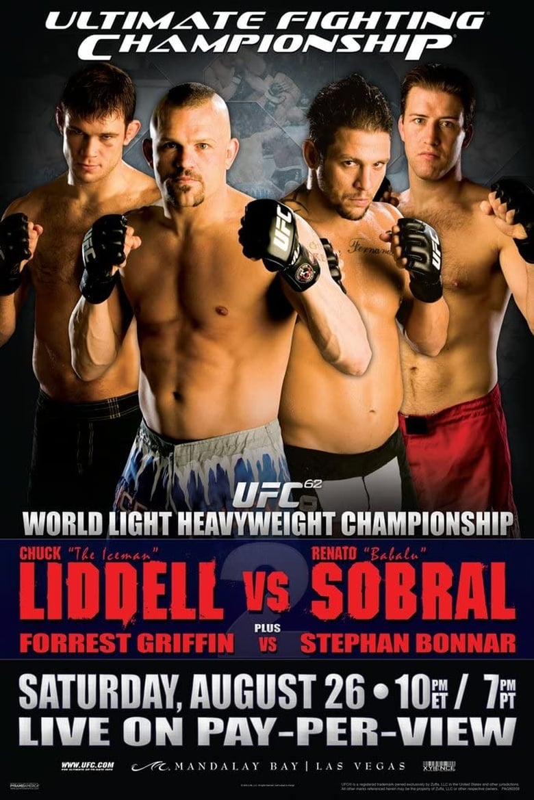 Poster of UFC 62: Liddell vs. Sobral